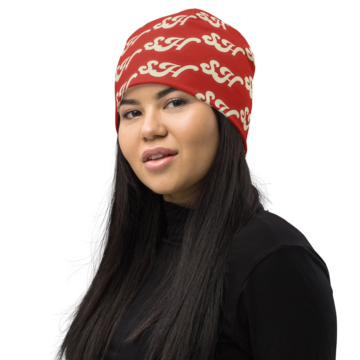 Orange SH All-Over Print Beanie