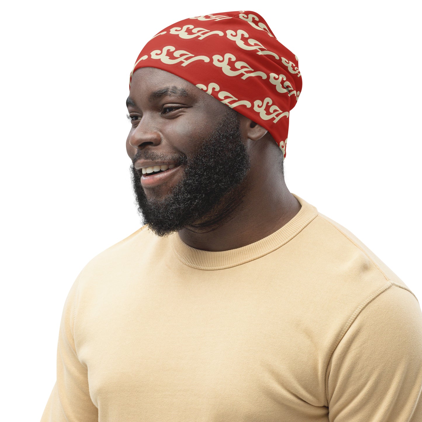 Orange SH All-Over Print Beanie
