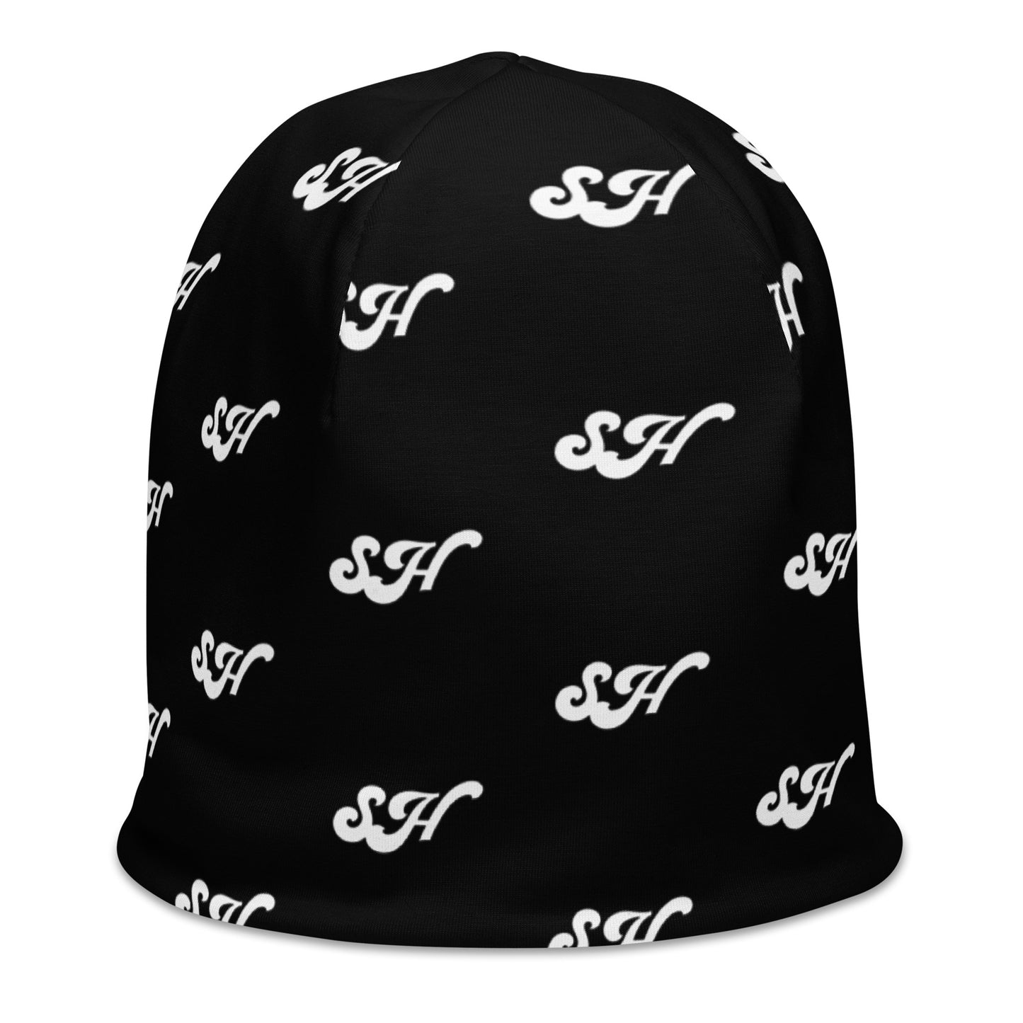 Black SH All-Over Print Beanie