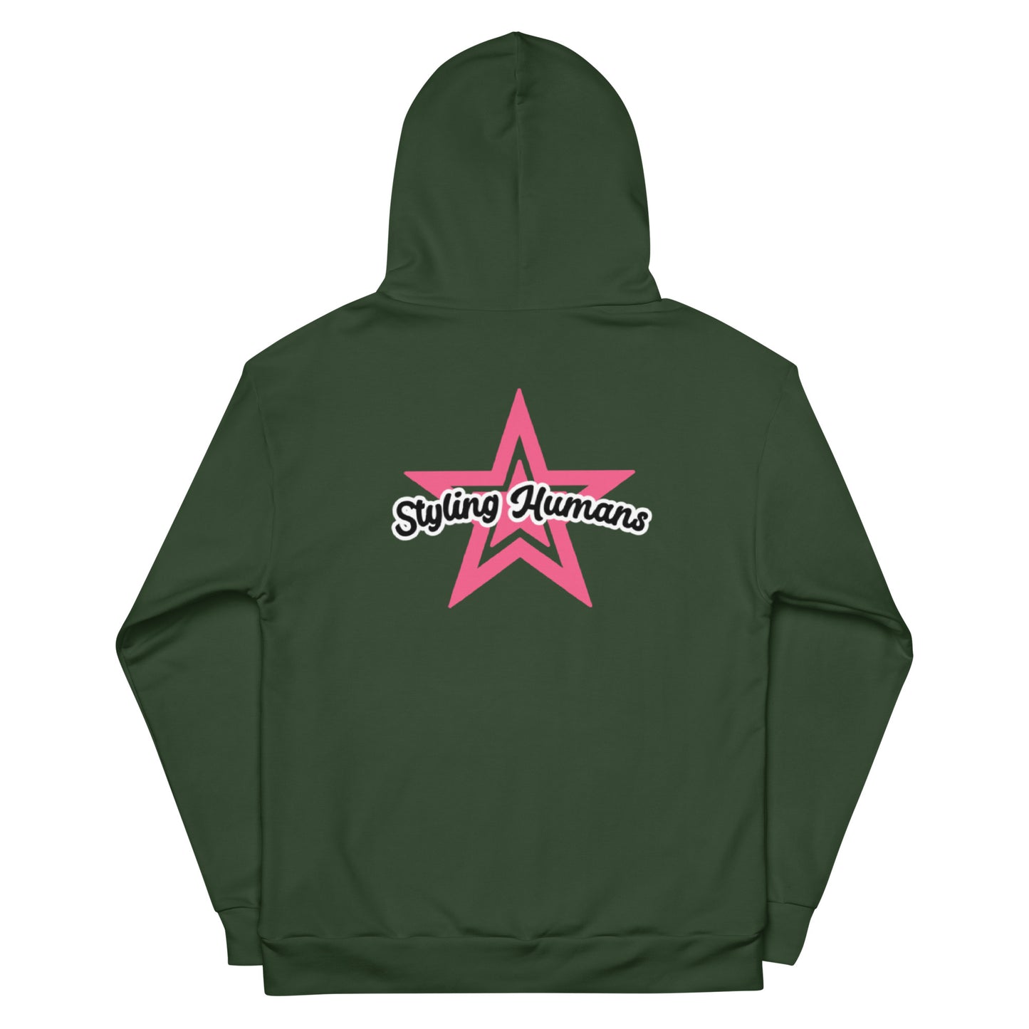 Green/PANK Unisex Hoodie