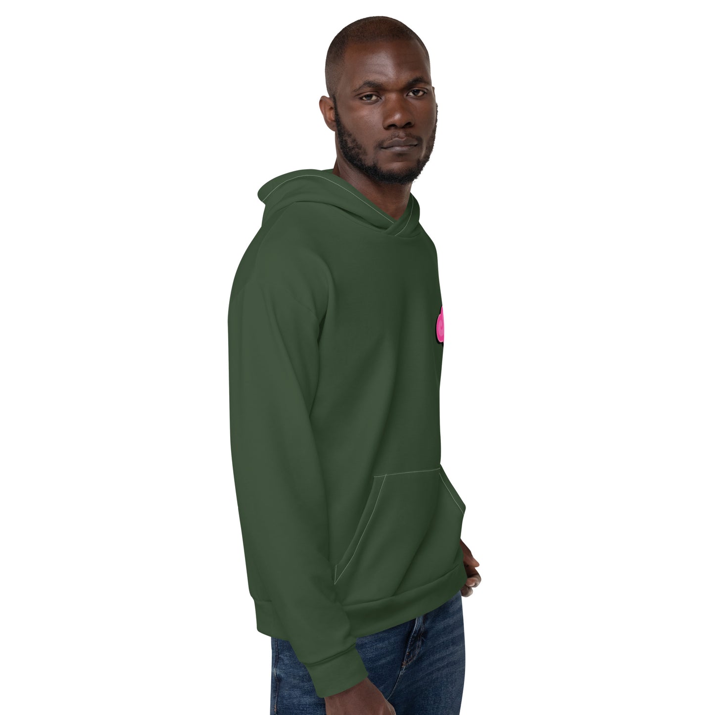 Green/PANK Unisex Hoodie