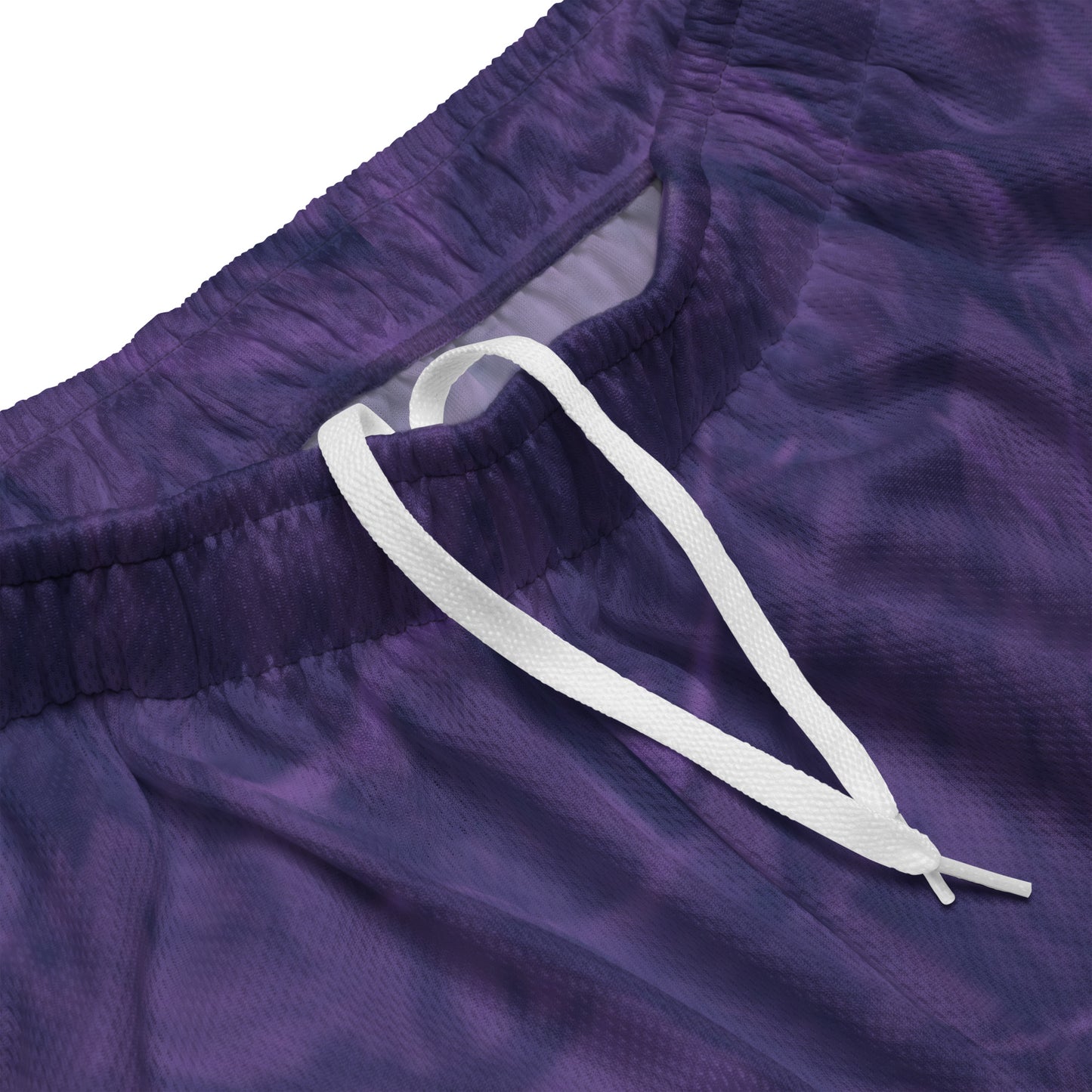 Purple mesh shorts