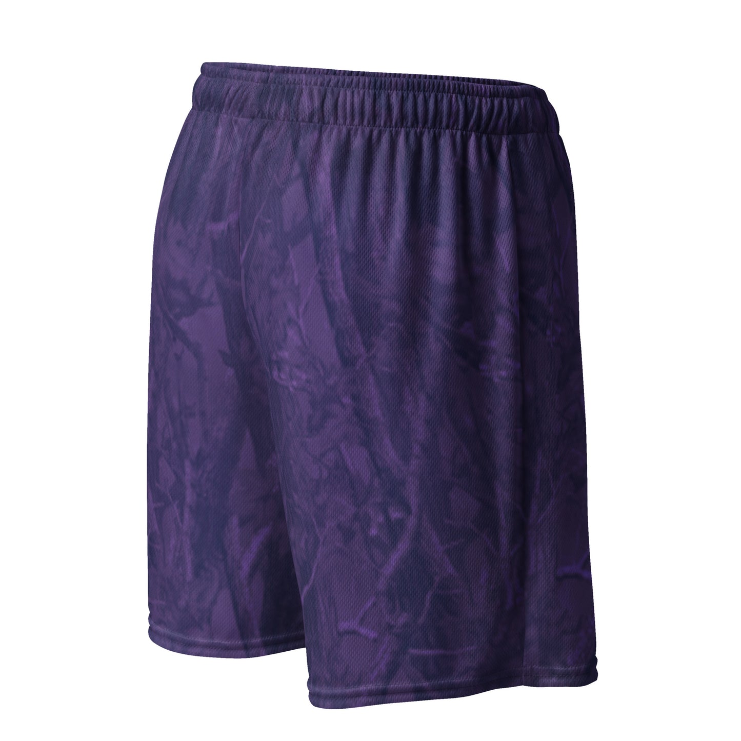 Purple mesh shorts