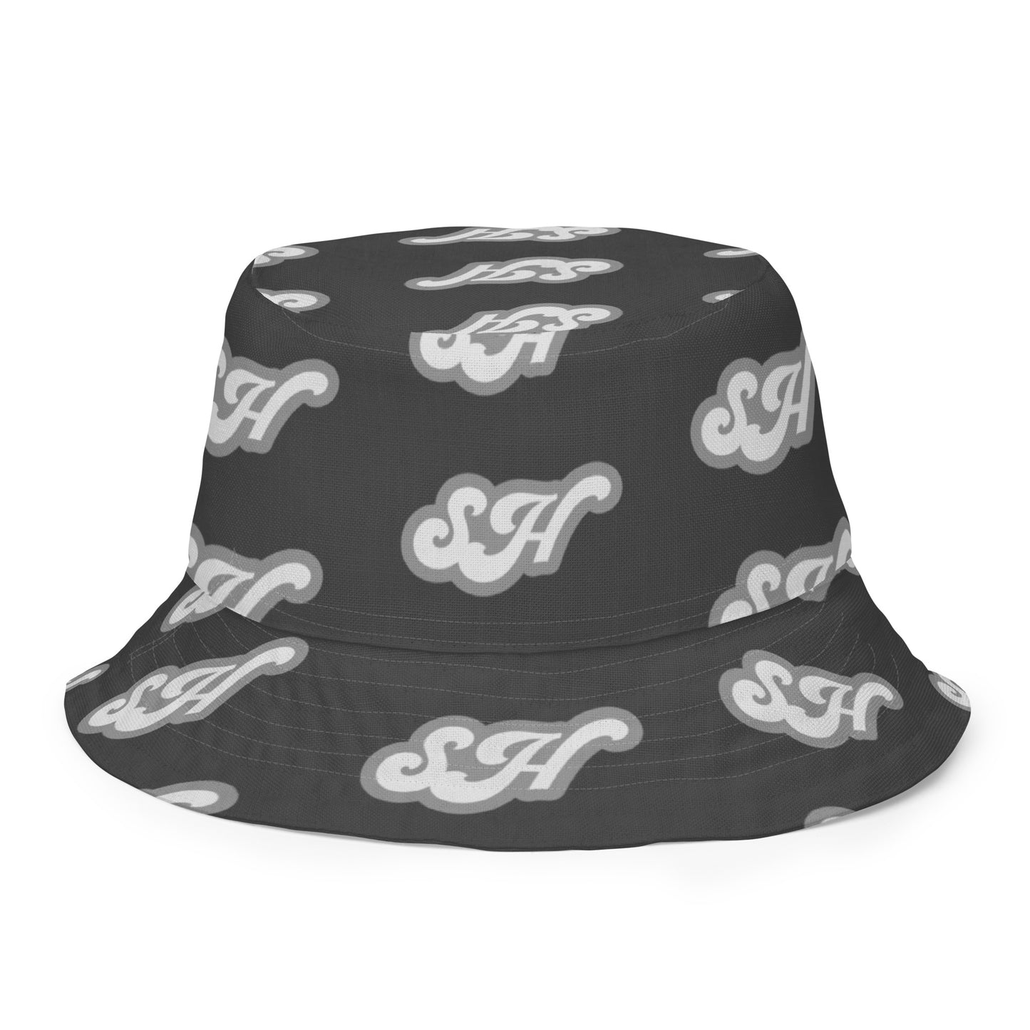 Silver Reversible bucket hat