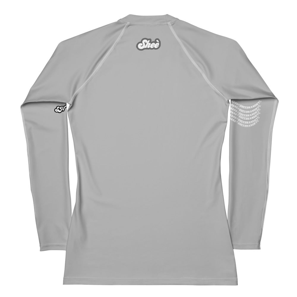 Silver Women's Rash Guard