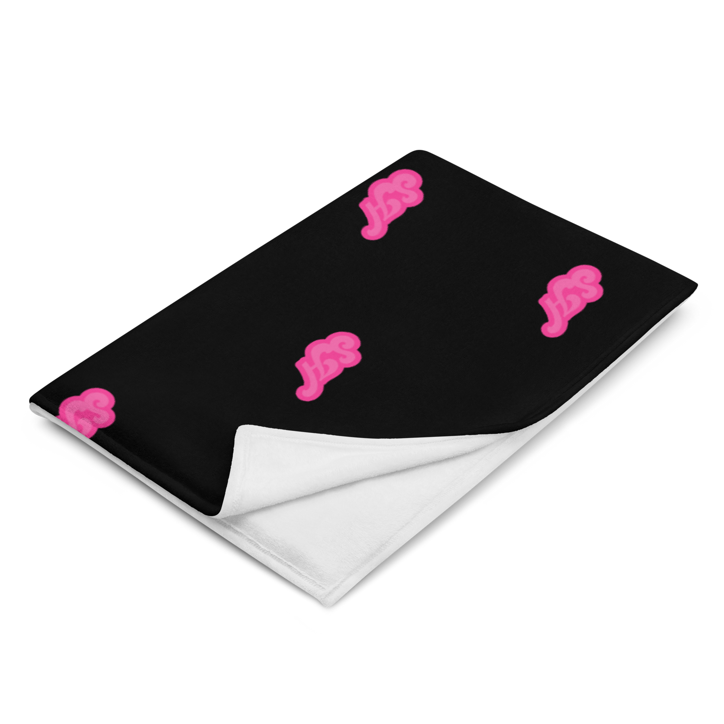 Blk & Pank Throw Blanket