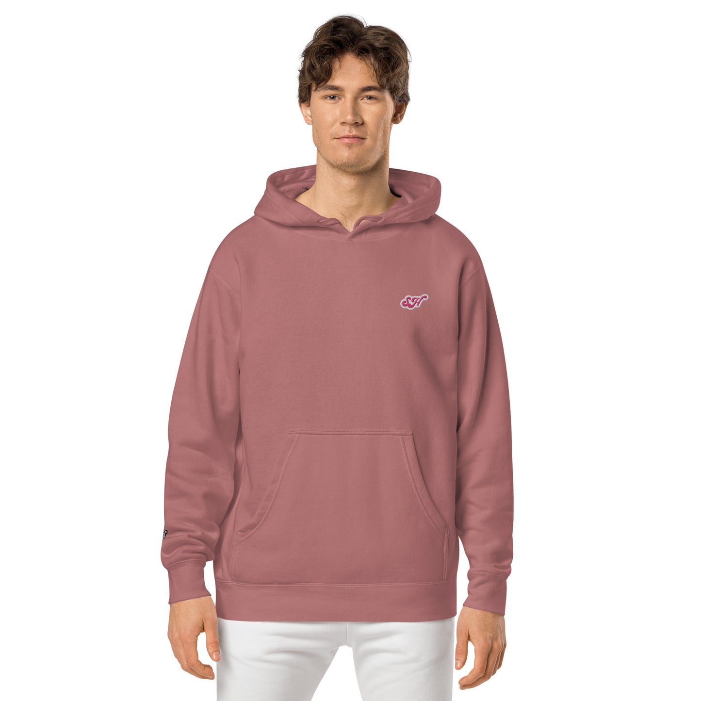Salmon Unisex pigment-dyed hoodie
