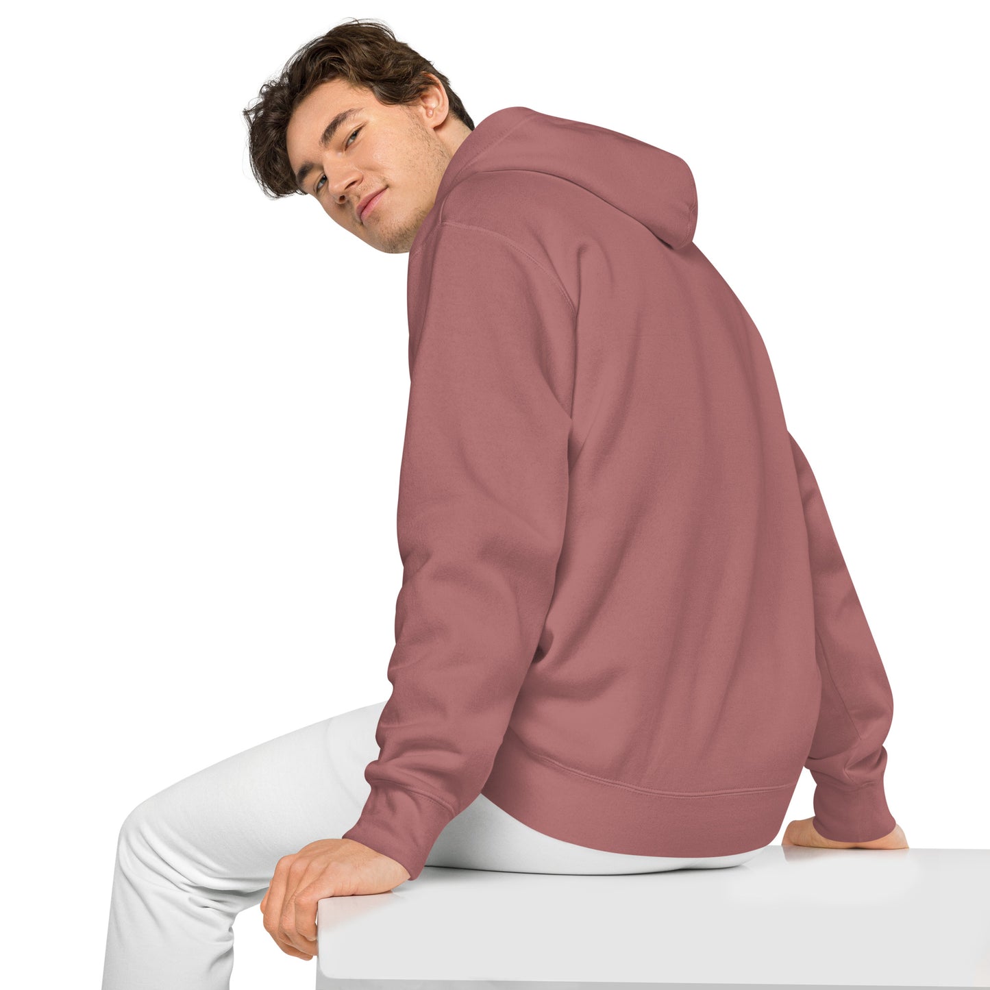 Salmon Unisex pigment-dyed hoodie
