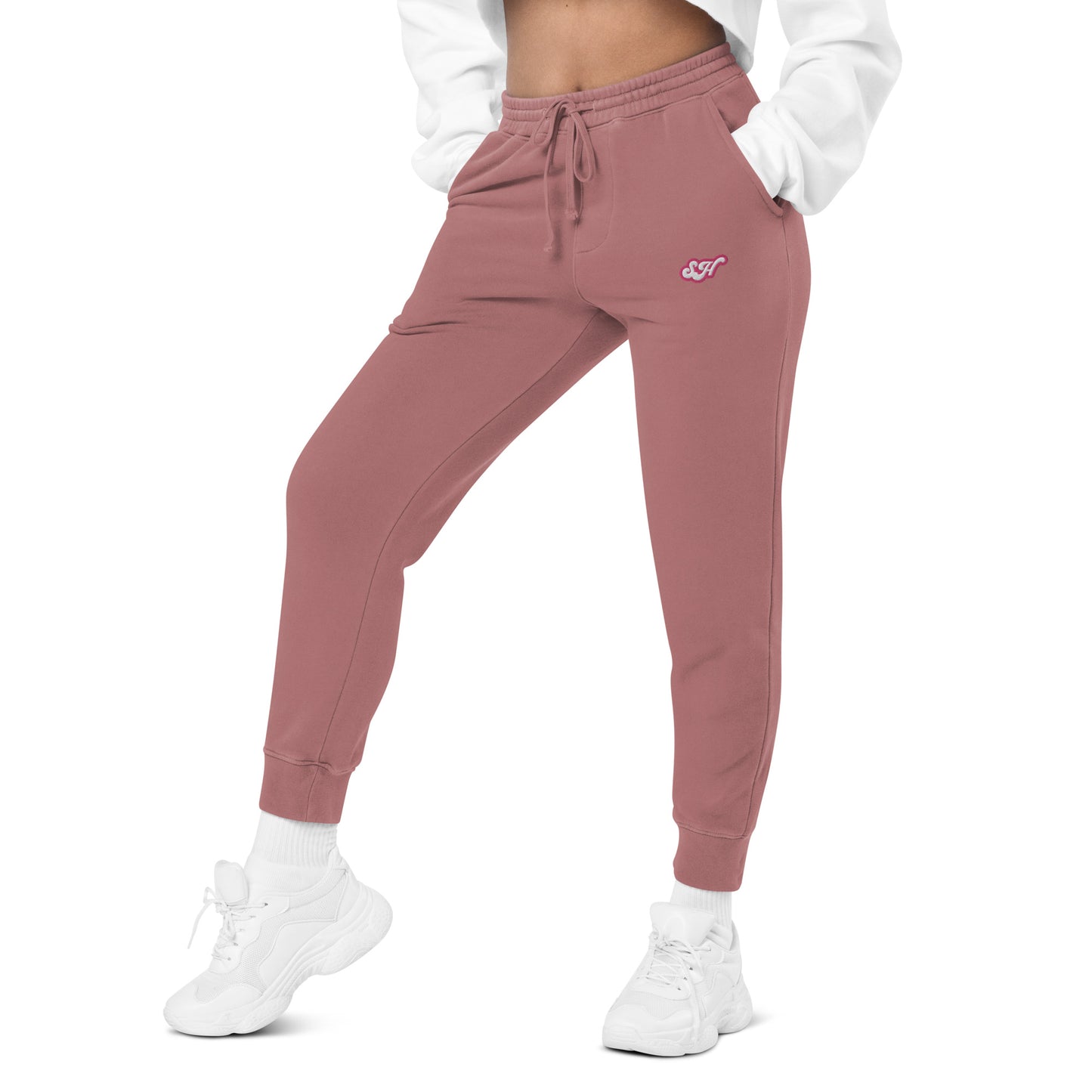 Salmon Unisex pigment-dyed sweatpants