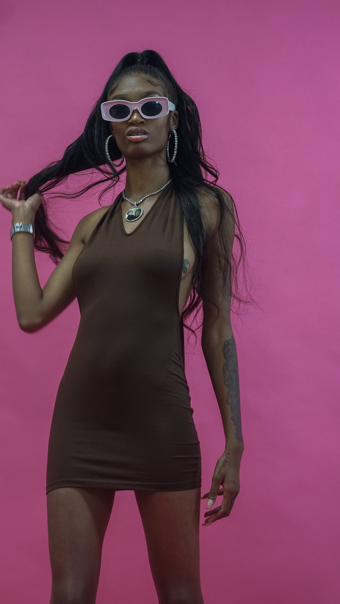Mocha Mini Dress