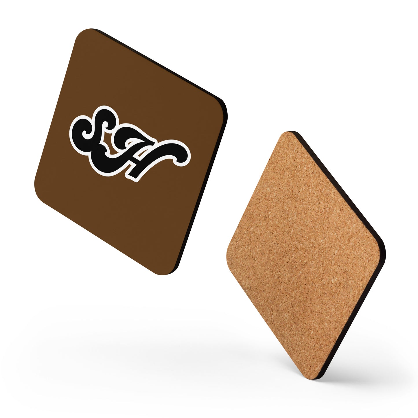 Mocha SH Cork-back coaster