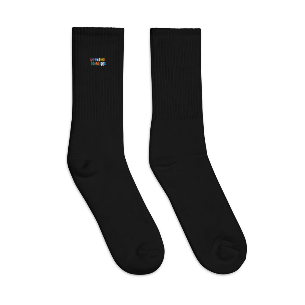 STYLING LETTERS Embroidered socks