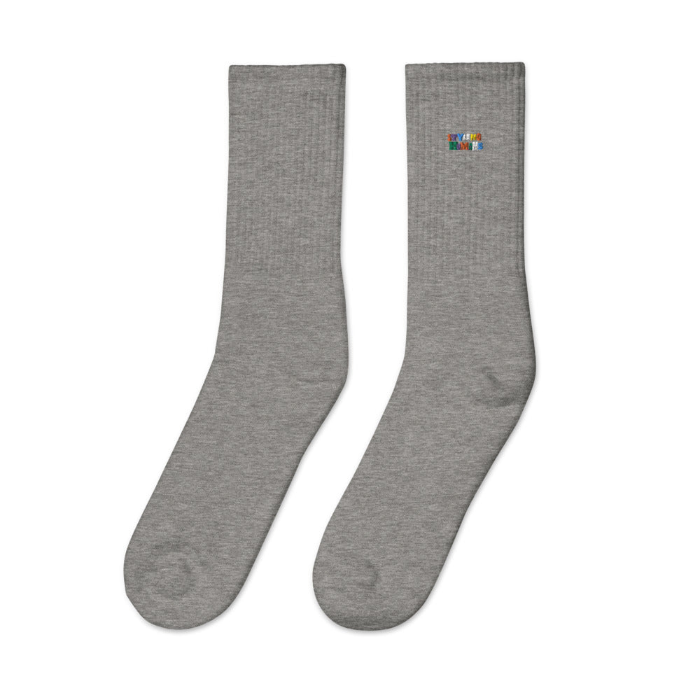 STYLING LETTERS Embroidered socks