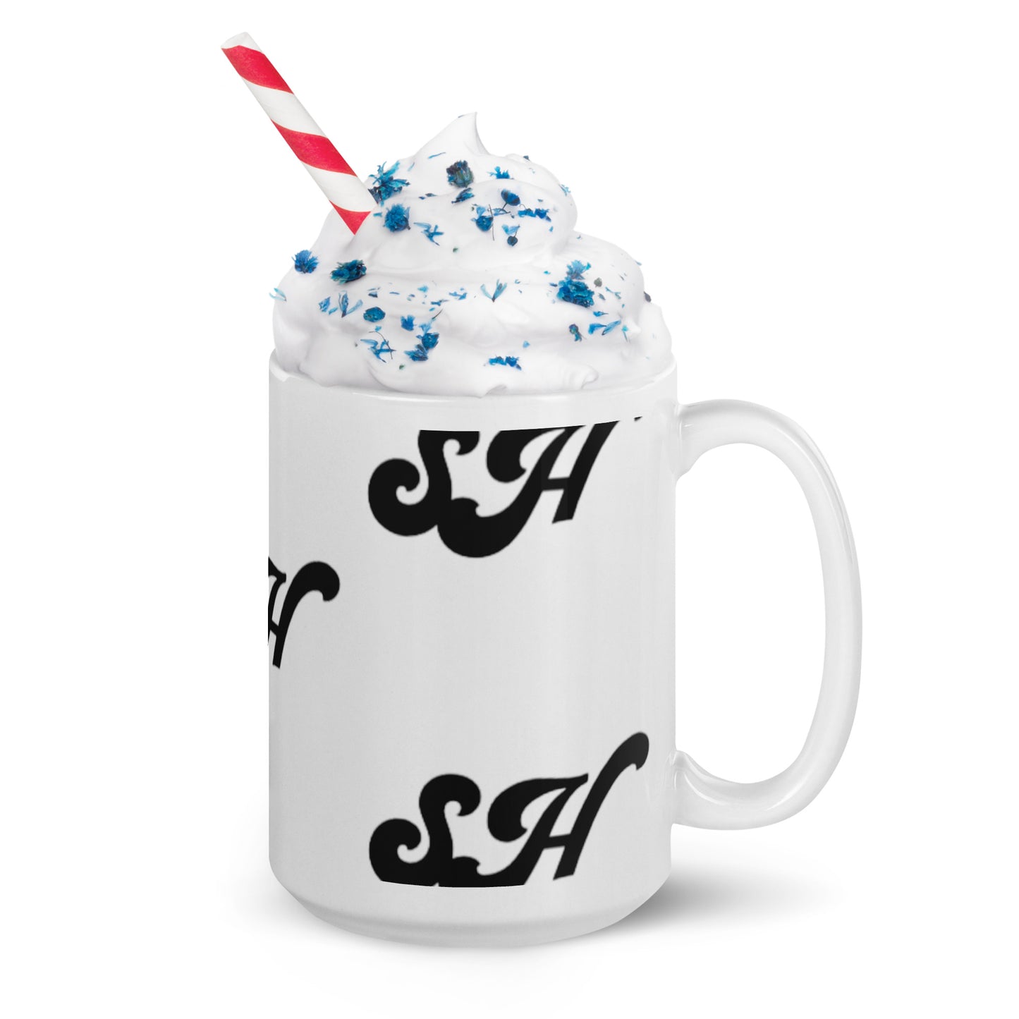 SH White glossy mug