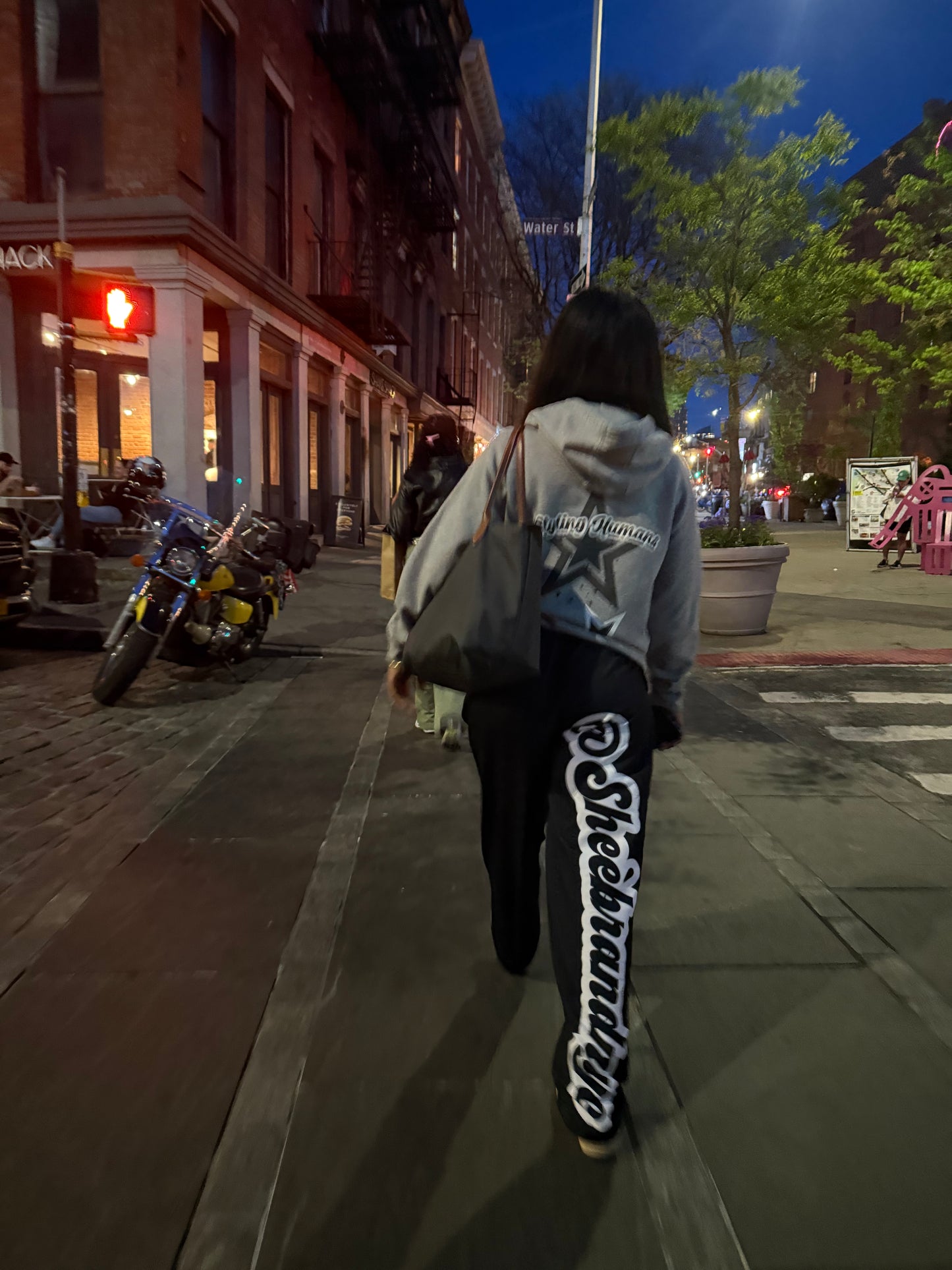 BLK SH straight-leg joggers