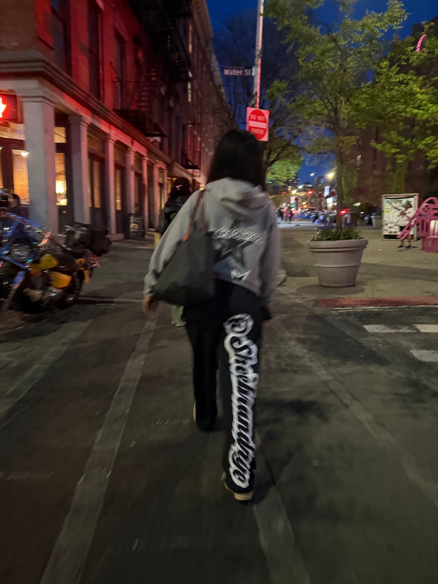 BLK SH straight-leg joggers