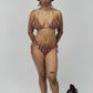 Brownin' All-over print recycled string bikini