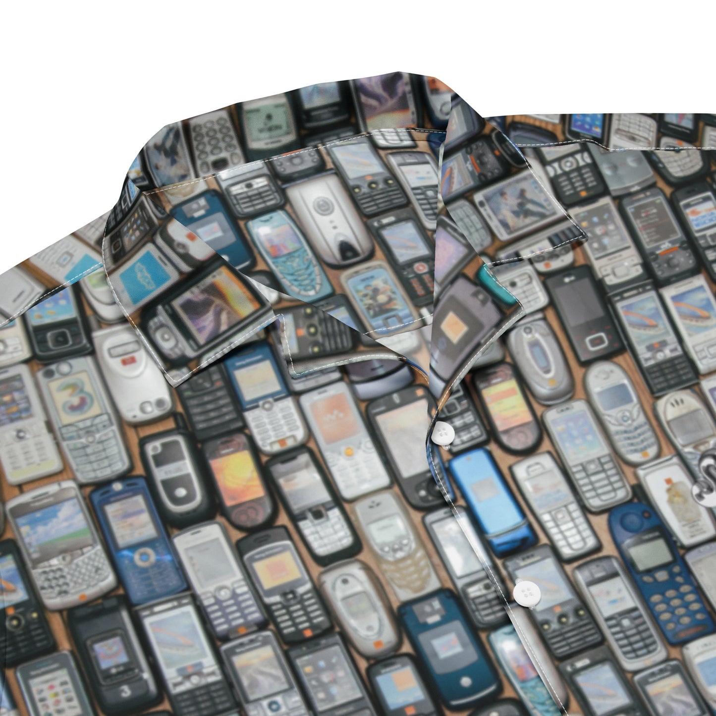 Cellular Unisex button shirt