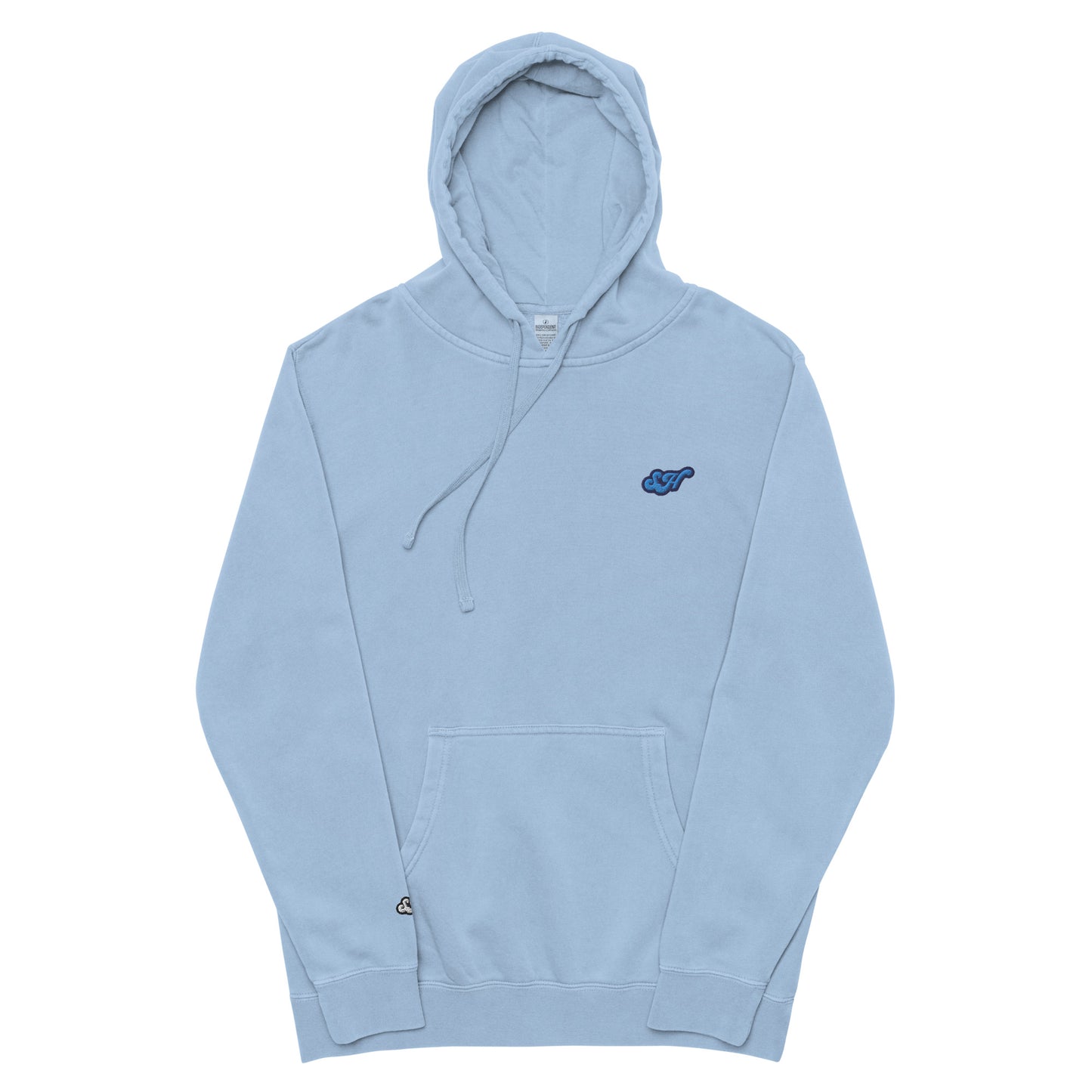 Baby Blue Unisex pigment-dyed hoodie