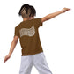 Kids crew neck t-shirt brown